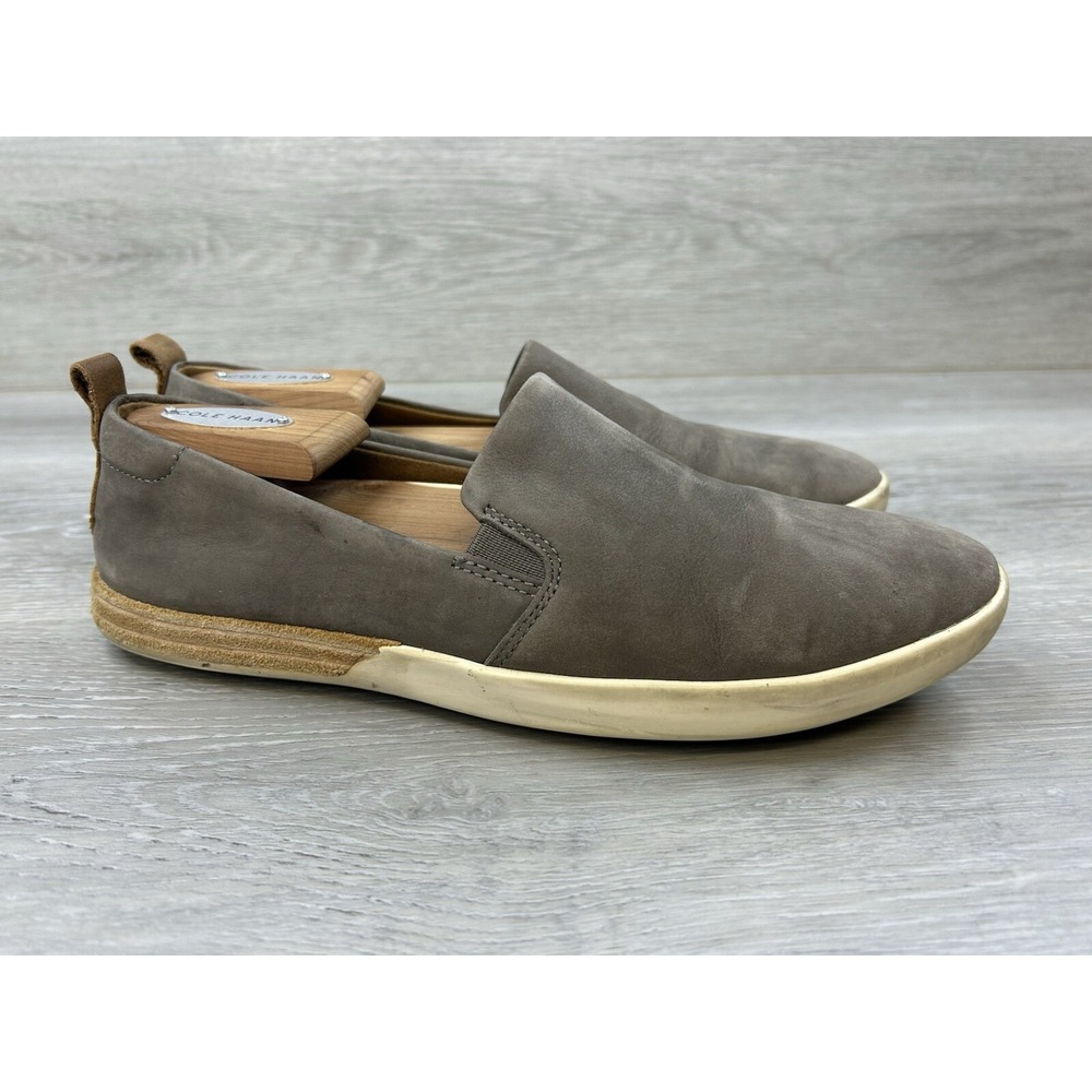 Kork-Ease‎ Peyton Women's Sneaker Slip on 8 Leather Casual Comfort Gray